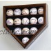 14 Baseball Ball Display Case Cabinet Holder Home Plate Shaped w/98% UV Protect   302333855964